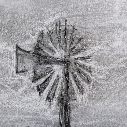 Mercana - Farm view sketch I by Mercana Studio a Hand Embellished Textured Canvas - 102359-S view 7