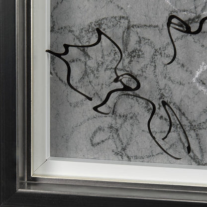Mercana - Farm view sketch I by Mercana Studio a Hand Embellished Textured Framed Art Print Matted under Glass - 14531 view 5