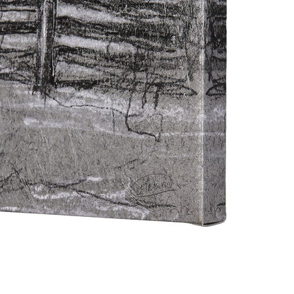 Mercana - Farm view sketch II by Mercana Studio a Hand Embellished Textured Canvas - 102360-L view 5