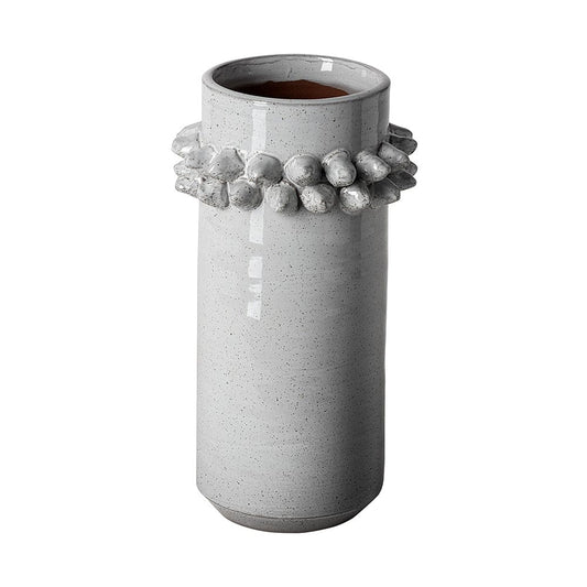 Mercana - Farmhampton Large Gray Spoked Ceramic Vase - 68916 view 1