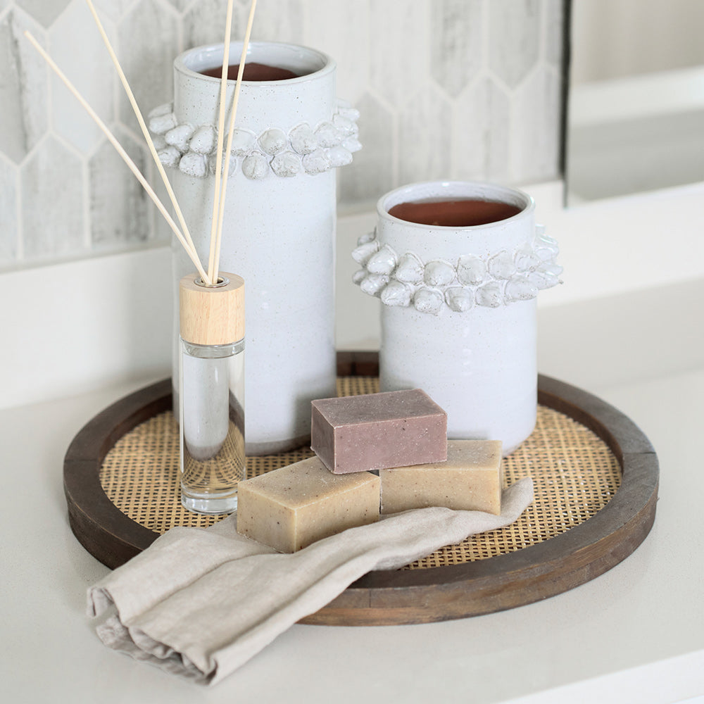 Mercana - Farmhampton Large Gray Spoked Ceramic Vase - 68916 view 7