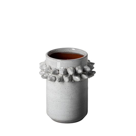 Mercana - Farmhampton Small Gray Spoked Ceramic Vase - 68915 view 1
