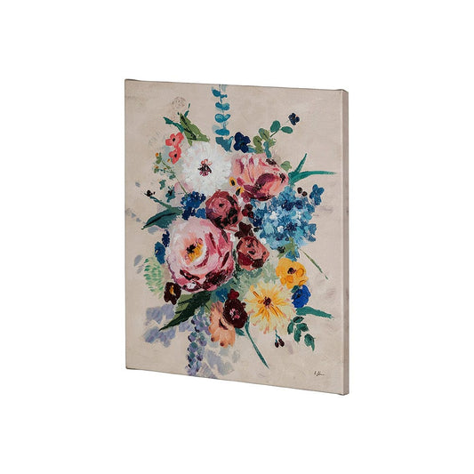 Mercana - Farmhouse Flowers I by Barbara Fleming a Hand Embellished Textured Canvas - 101851-S view 2