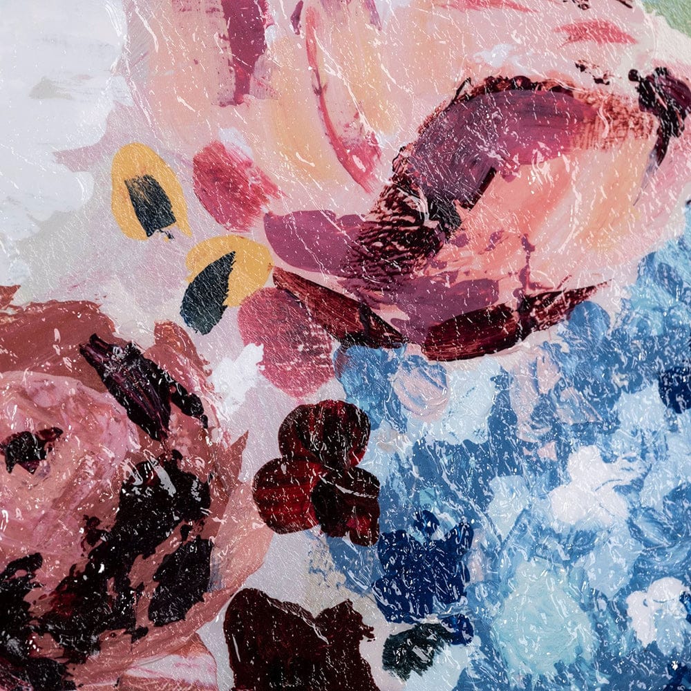 Mercana - Farmhouse Flowers I by Barbara Fleming a Hand Embellished Textured Framed Art Print - 13516 view 6