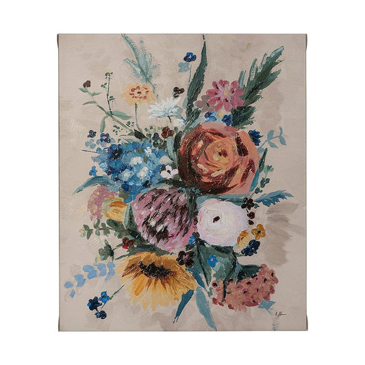 Mercana - Farmhouse Flowers II by Barbara Fleming a Hand Embellished Textured Canvas - 101852-L view 1