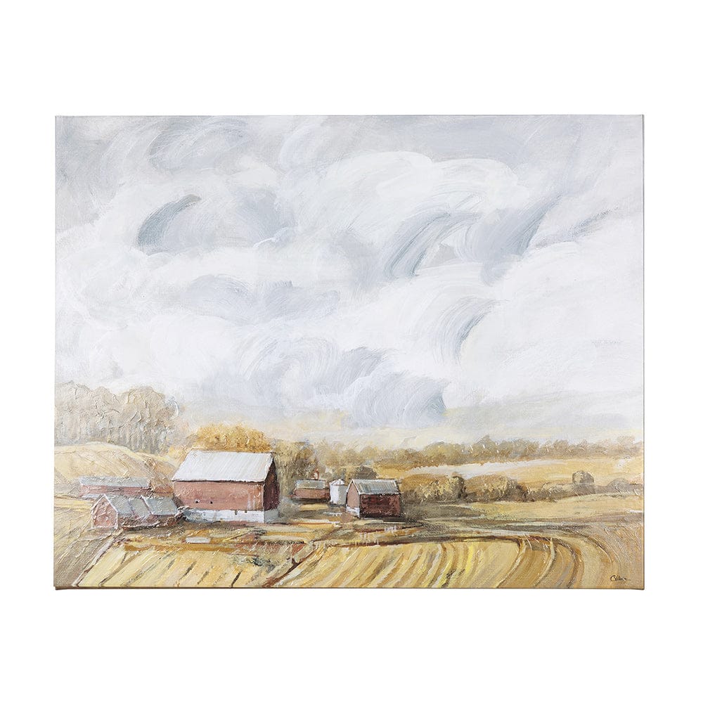 Mercana - Farmland view I by Mercana Studio a Hand Embellished Textured Canvas - 102327-L view 1
