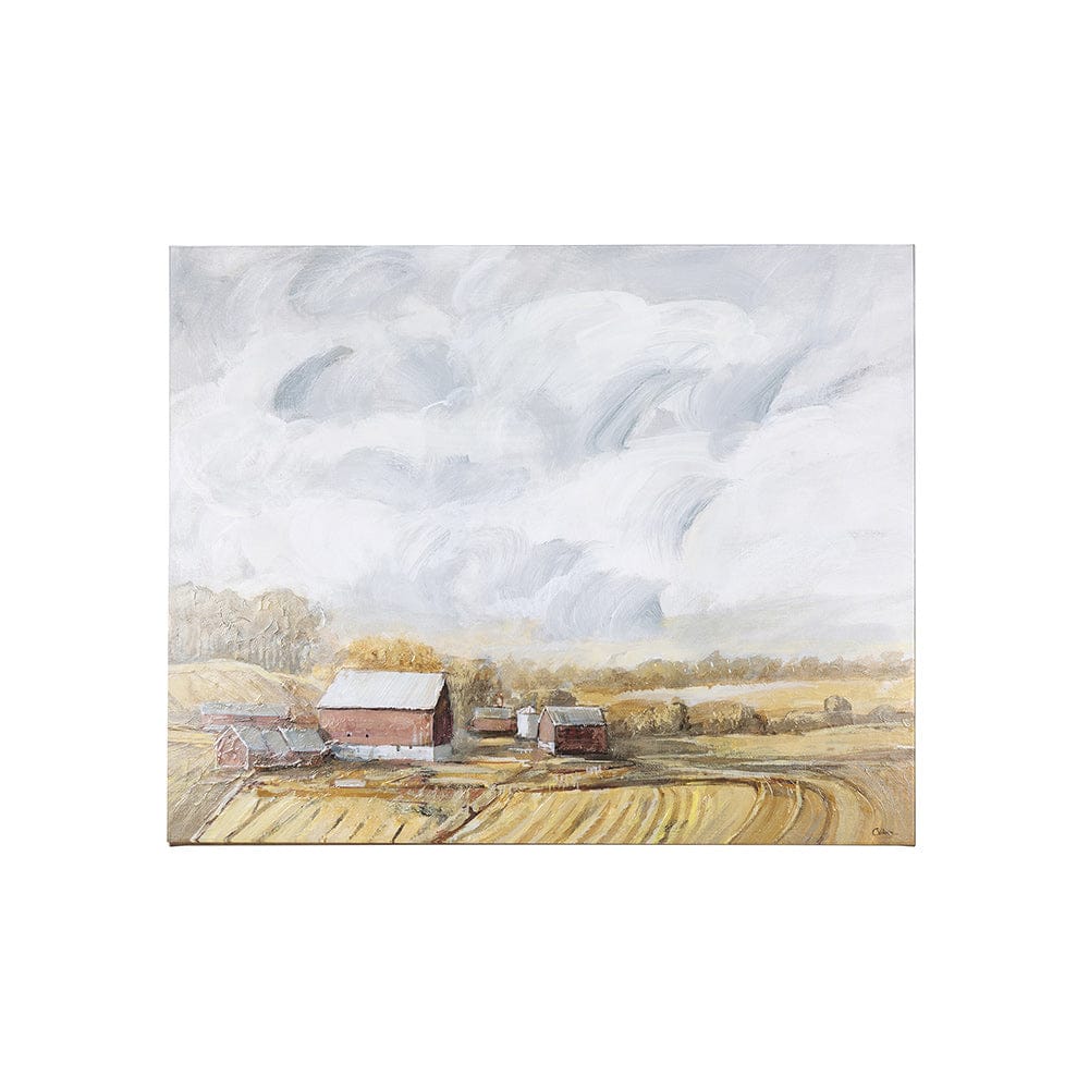 Mercana - Farmland view I by Mercana Studio a Hand Embellished Textured Canvas - 102327-S view 1