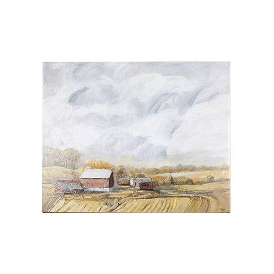 Mercana - Farmland view I by Mercana Studio a Hand Embellished Textured Canvas - 102327-S view 1