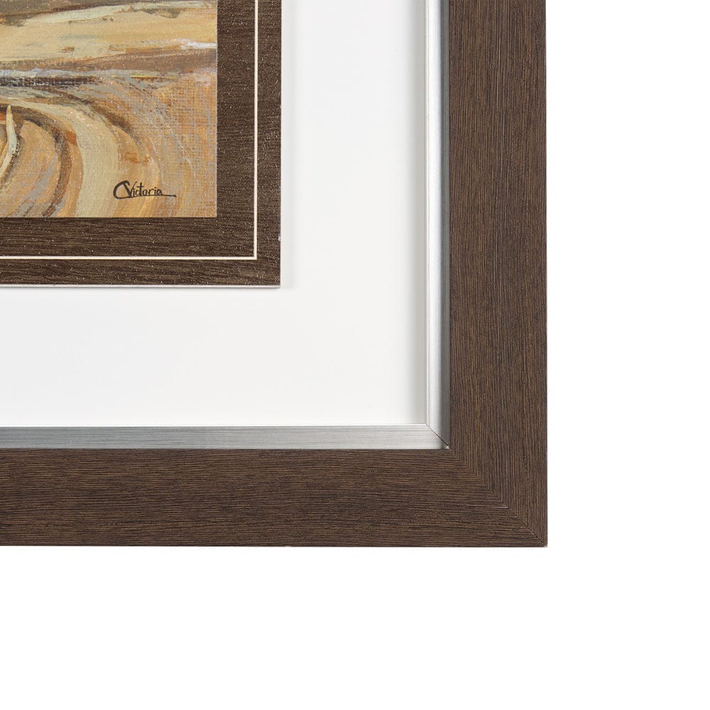Mercana - Farmland View I by Mercana Studio a Hand Embellished Textured Framed Art Print - 14524 view 3