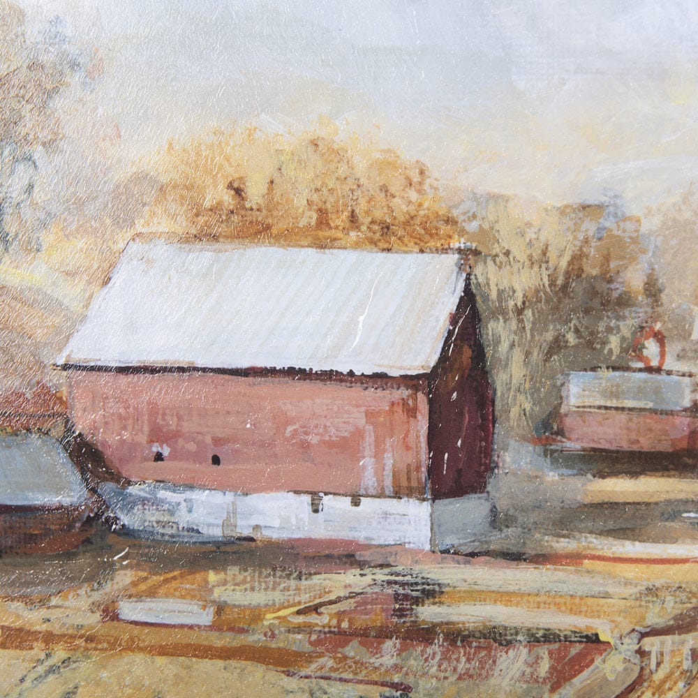 Mercana - Farmland View I by Mercana Studio a Hand Embellished Textured Framed Art Print - 14524 view 6