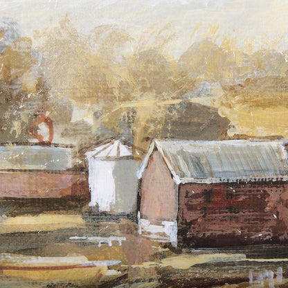 Mercana - Farmland view I by Mercana Studio a Hand Embellished Textured Framed Canvas - 102327-FL view 7