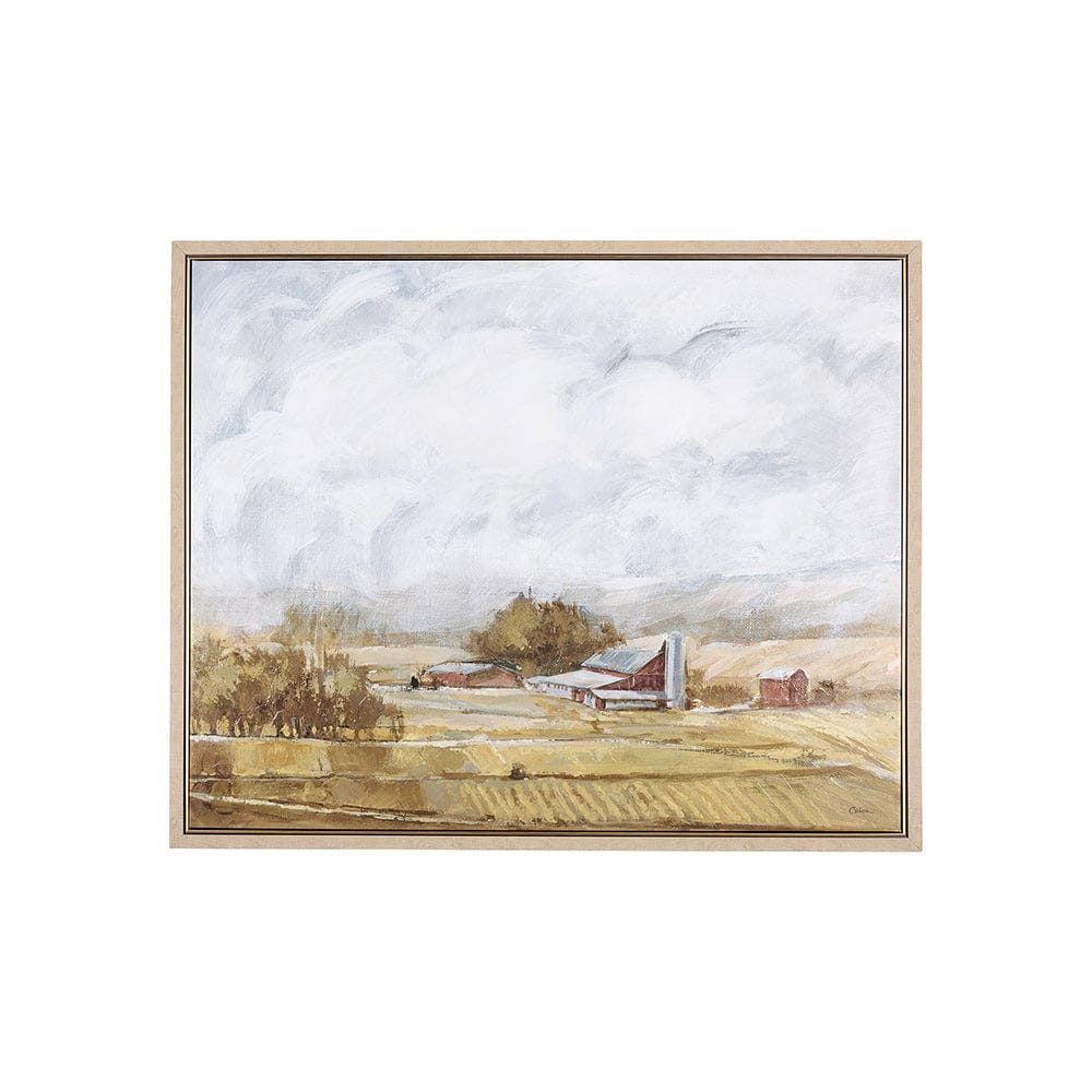 Mercana - Farmland view II by Mercana Studio a Hand Embelished Textured Framed Canvas - 102328-FS view 1