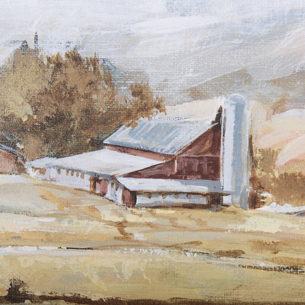 Mercana - Farmland View II by Mercana Studio a Hand Embellished Textured Framed Art Print - 14525 view 6