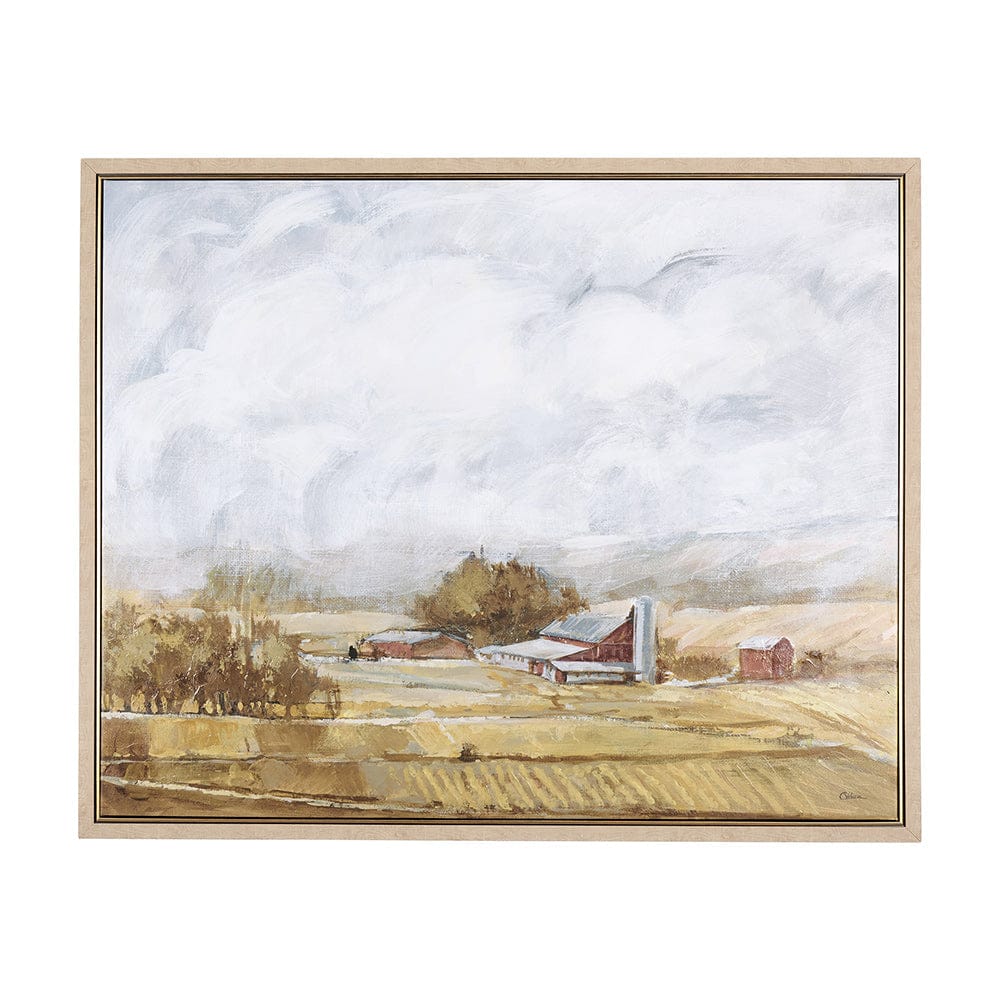 Mercana - Farmland view II by Mercana Studio a Hand Embellished Textured Framed Canvas - 102328-FL view 1