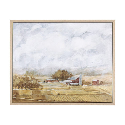 Mercana - Farmland view II by Mercana Studio a Hand Embellished Textured Framed Canvas - 102328-FL view 1