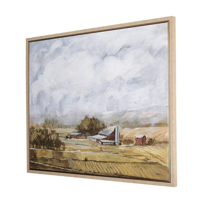 Mercana - Farmland view II by Mercana Studio a Hand Embellished Textured Framed Canvas - 102328-FL view 2