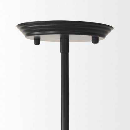Mercana - Farrah Frosted Glass Globe set in Matte Black Metal Pendant Ceiling Light - 70199_CLOSEOUT view 4