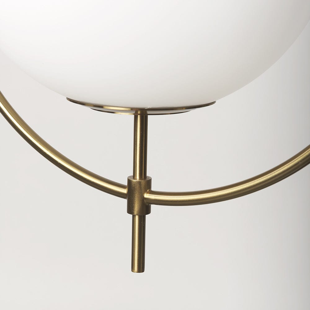 Mercana - Farrah Frosted Glass Globe w/ Gold Metal Pendant Light - 70198_CLOSEOUT view 7