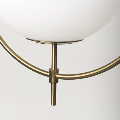 Mercana - Farrah Frosted Glass Globe w/ Gold Metal Pendant Light - 70198_CLOSEOUT view 7