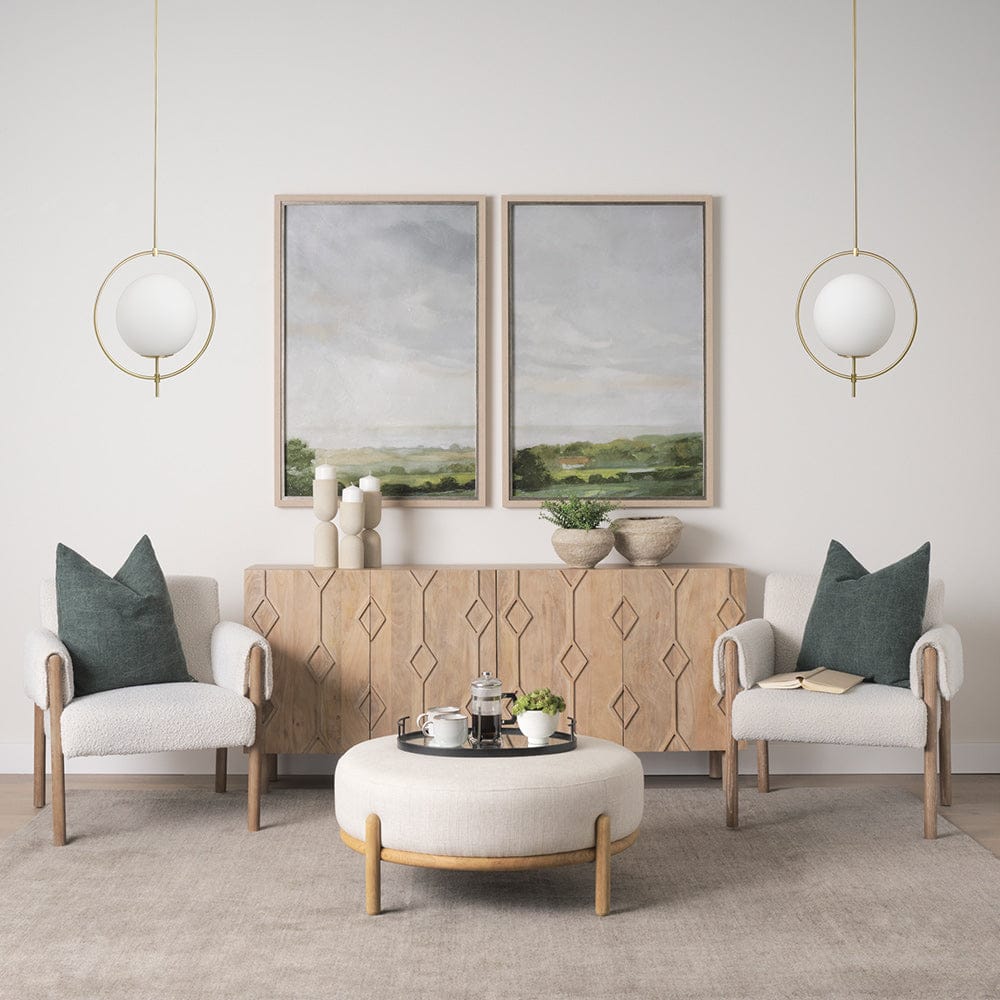 Mercana - Farrah Frosted Glass Globe w/ Gold Metal Pendant Light - 70198_CLOSEOUT view 8