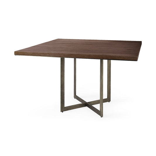 Mercana - Faye 48.0L x 48.0W x 30.0H Medium Brown Square Dining Table - 69564-AB view 1