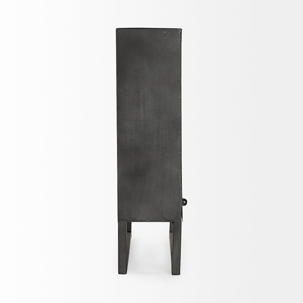 Mercana - Felix Gray Metal Square Table Clock - 68082 view 2