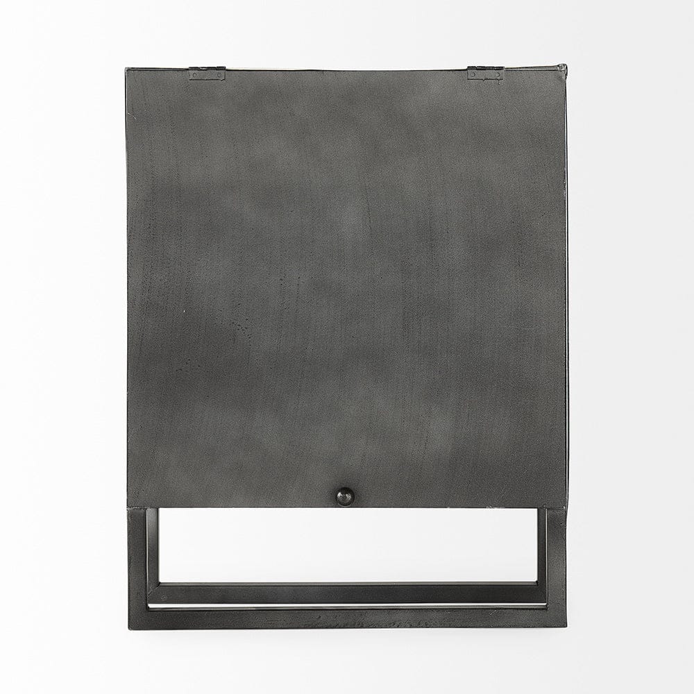 Mercana - Felix Gray Metal Square Table Clock - 68082 view 4