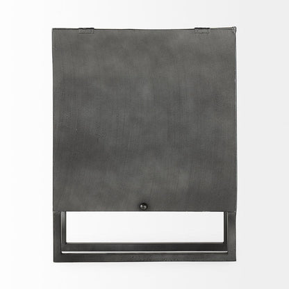Mercana - Felix Gray Metal Square Table Clock - 68082 view 4