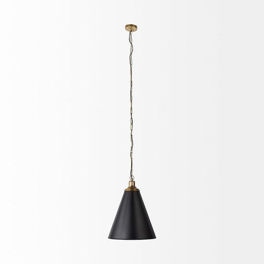 Mercana - Fenton 18.0L x 18.0W x 23.0H Black W/Antiqued Gold Accents Pendant Light - 65465_CLOSEOUT view 2