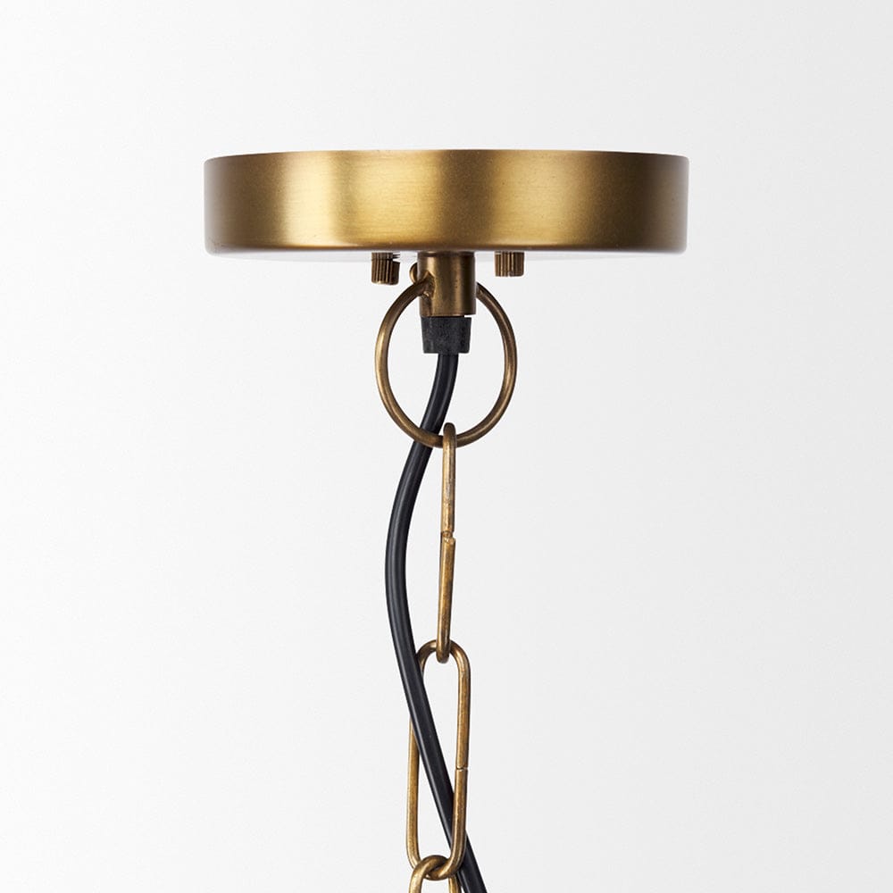 Mercana - Fenton 18.0L x 18.0W x 23.0H Gold W/Gold Accents Pendant Light - 69344_CLOSEOUT view 3