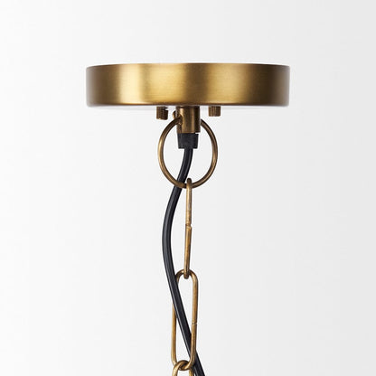 Mercana - Fenton 18.0L x 18.0W x 23.0H Gold W/Gold Accents Pendant Light - 69344_CLOSEOUT view 3