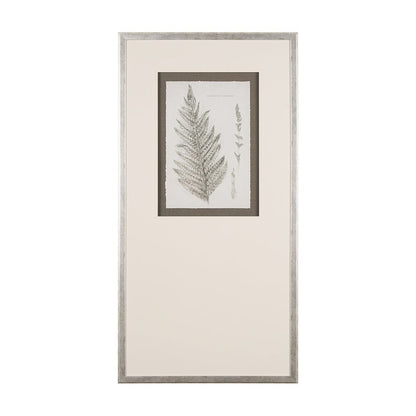 Mercana - Fern Study I by Mercana Studio Hand Embelished Framed Art Print Matted under Glass - 15424 view 1