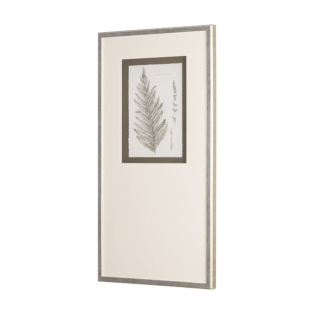 Mercana - Fern Study I by Mercana Studio Hand Embelished Framed Art Print Matted under Glass - 15424 view 2
