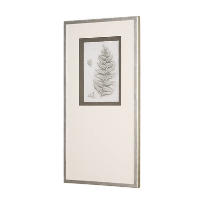 Mercana - Fern Study II by Mercana Studio Hand Embelished Framed Art Print Matted under Glass - 15425 view 2