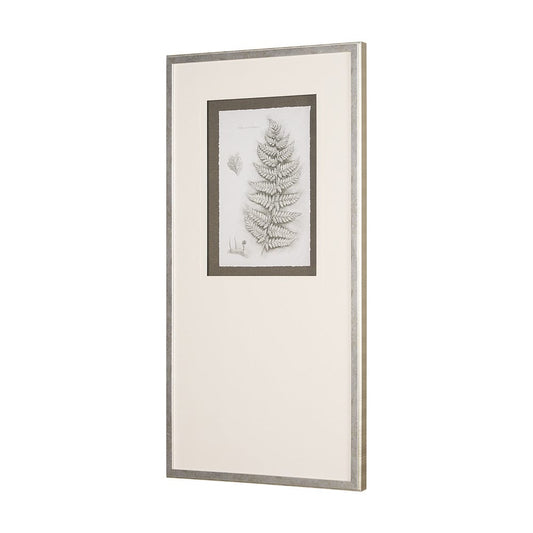 Mercana - Fern Study II by Mercana Studio Hand Embelished Framed Art Print Matted under Glass - 15425 view 2