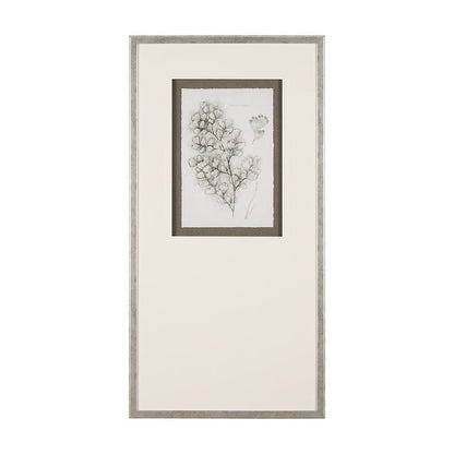 Mercana - Fern Study IV Capillus Veneris Mercana Studio Hand Embelished Framed Art Print Matted under Glass - 15427 view 1