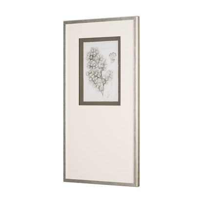 Mercana - Fern Study IV Capillus Veneris Mercana Studio Hand Embelished Framed Art Print Matted under Glass - 15427 view 2
