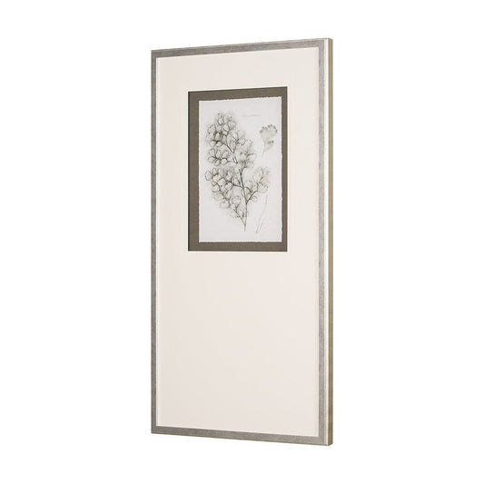 Mercana - Fern Study IV Capillus Veneris Mercana Studio Hand Embelished Framed Art Print Matted under Glass - 15427 view 2