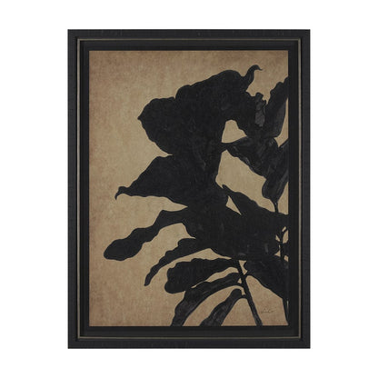 Mercana - Ficus Silhouette I by Mercana Studio a Hand Embellished Framed Art Print Matted under Glass - 15662 view 1