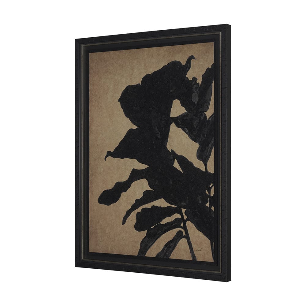 Mercana - Ficus Silhouette I by Mercana Studio a Hand Embellished Framed Art Print Matted under Glass - 15662 view 2