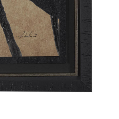 Mercana - Ficus Silhouette I by Mercana Studio a Hand Embellished Framed Art Print Matted under Glass - 15662 view 3