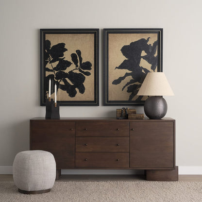Mercana - Ficus Silhouette I by Mercana Studio a Hand Embellished Framed Art Print Matted under Glass - 15662 view 8