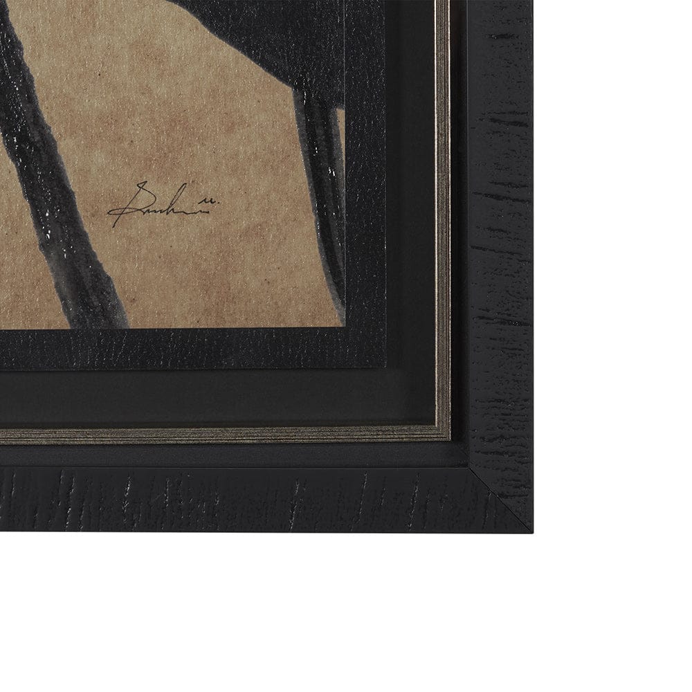 Mercana - Ficus Silhouette II by Mercana Studio a Hand Embellished Framed Art Print Matted under Glass - 15663 view 3
