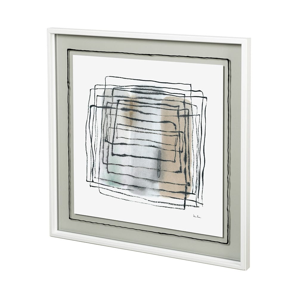 Mercana - Field IV by Silvia Krause a Hand Embellished Textured Framed Art Print Matted under Glass - 12678 view 1