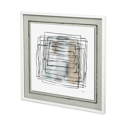 Mercana - Field IV by Silvia Krause a Hand Embellished Textured Framed Art Print Matted under Glass - 12678 view 1