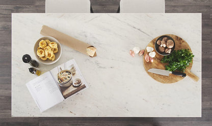 Mercana - Fieri Solid Iron Black Body White Marble Top Four Drawer Kitchen Island - 67839-AB view 8