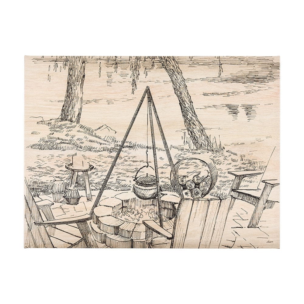Mercana - Fireside I by Mercana Studio a Hand Embellished Textured Canvas - 102481-S view 1