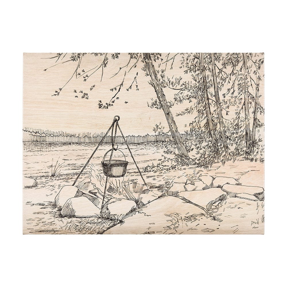 Mercana - Fireside II by Mercana Studio a Hand Embellished Textured Canvas - 102482-L view 1