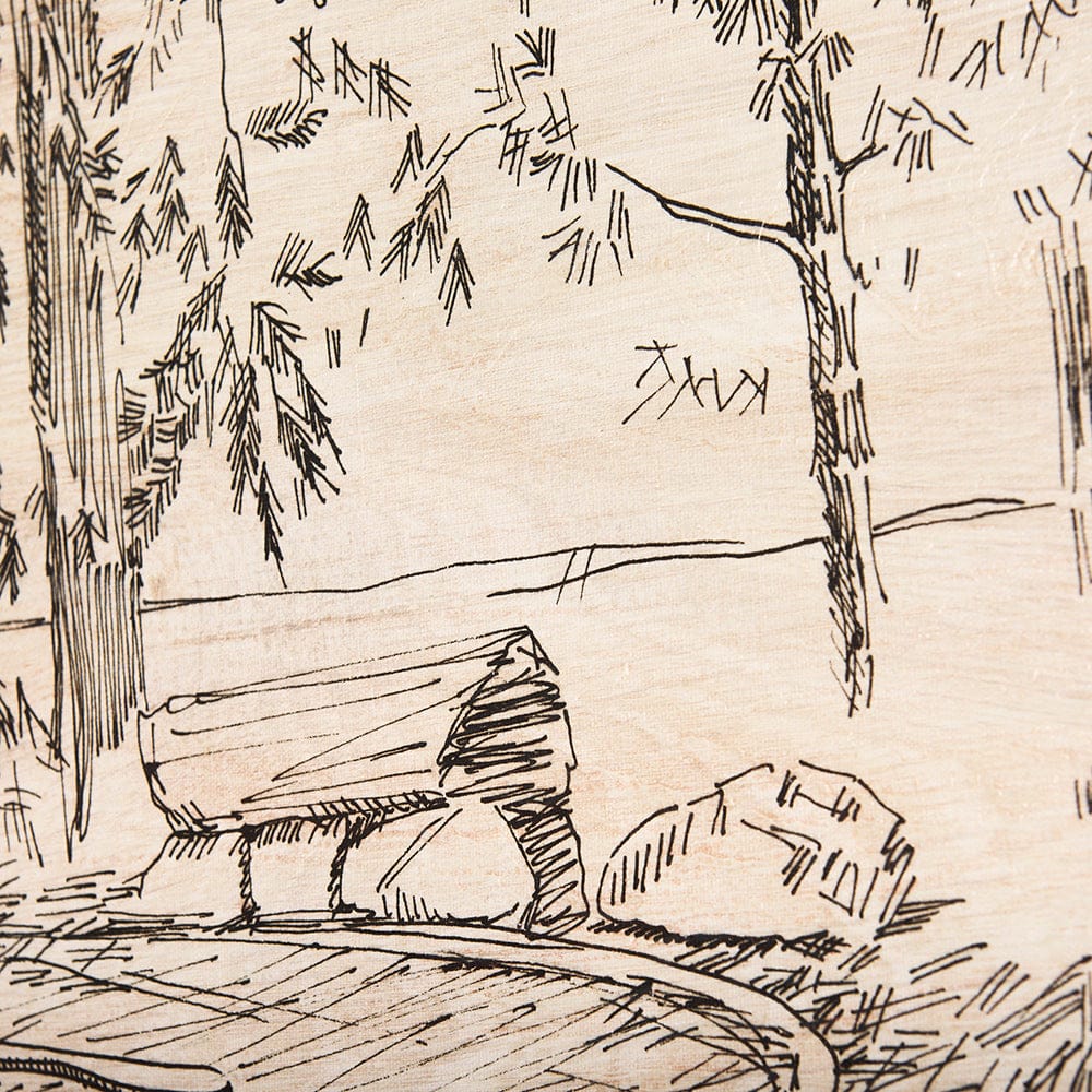 Mercana - Fireside III by Mercana Studio a Hand Embelished Textured Canvas - 102483-S view 7
