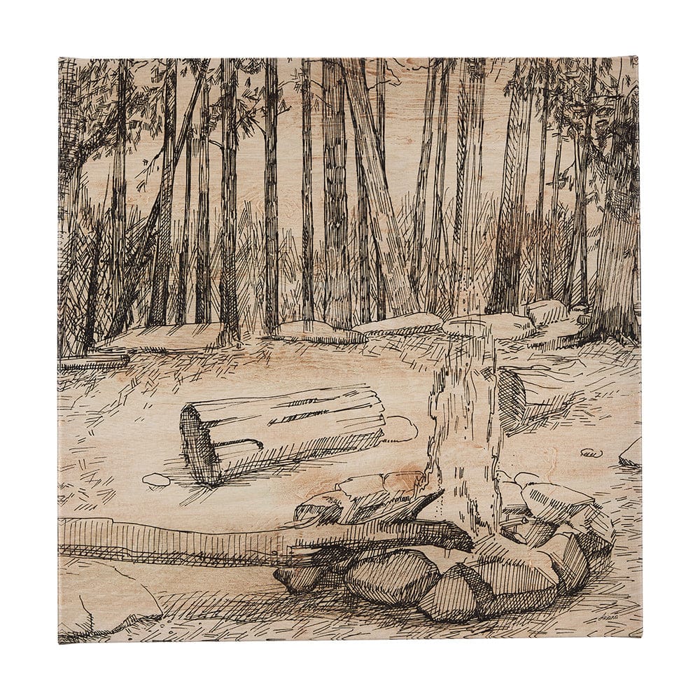 Mercana - Fireside IV by Mercana Studio a Hand Embellished Textured Canvas - 102484-L view 1